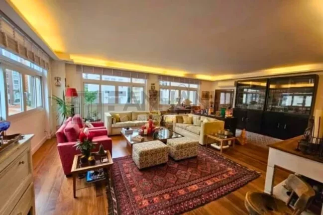 Imagem Imperdível Apartamento de Luxo à Venda em Jardim Paulista, São Paulo-SP: 3 Quartos, 3 Suítes, 4 Salas, 4 Banheiros, 3 Vagas de Garagem, 282m²!