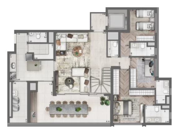 Imagem Residencial Iconyc - Apartamento de Luxo na Vila Clementino, São Paulo-SP: 4 quartos, 2 suítes, 3 banheiros, 2 vagas de garagem, 158 m²