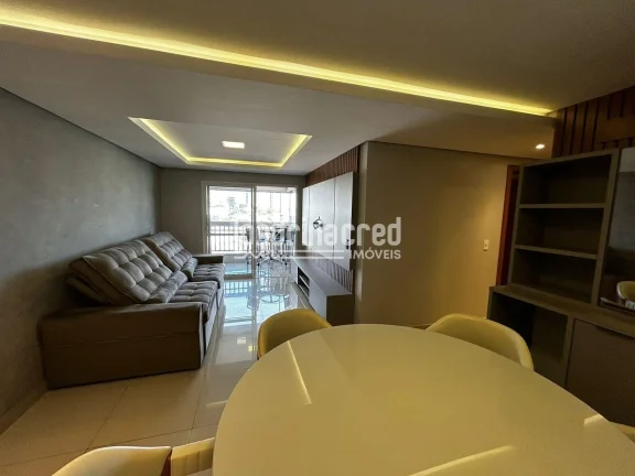 Imagem Apartamento mobiliado no Centro de Cambé com 95m², 3 quartos (1 suíte), sacada com churrasqueira, piscina, salão de festas e baixo condomínio!