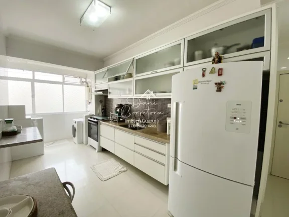 Imagem Impecável Apartamento frente total Pitangueiras, Guarujá-SP: 3 Quartos, 3 Suítes, 2 Salas, 2 Banheiros, 1 Vaga, 170m²!