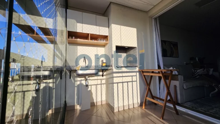 Imagem Apartamento de 2 dorms (suíte), 1 vaga com churrasqueira à carvão no condominio Exuberance Club