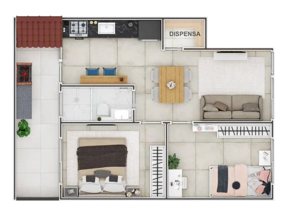 Imagem CASA COM 47.92 m² - GUILHERMINA - PRAIA GRANDE SP