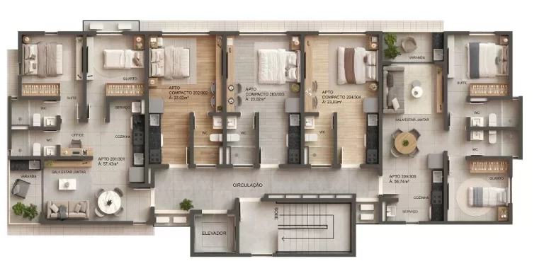 Imagem Apartamento Duplex à venda, 102 m² por R$ 795.000,00 - Intermares - Cabedelo/PB