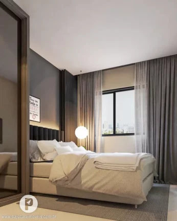 Imagem Quarto Sala 41m² ÷ 14 meses, Varanda Gourmet, 150m da Praia
