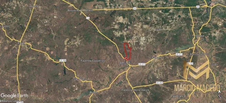 Imagem Terreno à venda, 9800000 m² por R$ 29.400.000 - Zona Rural - Palhano/CE