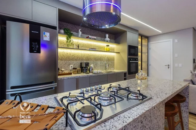 Imagem Apartamento novo com ampla sacada c/ churrasqueira, 3 quartos (1 suíte) à venda por R$ 875.000 - Boa Vista - Curitiba/PR