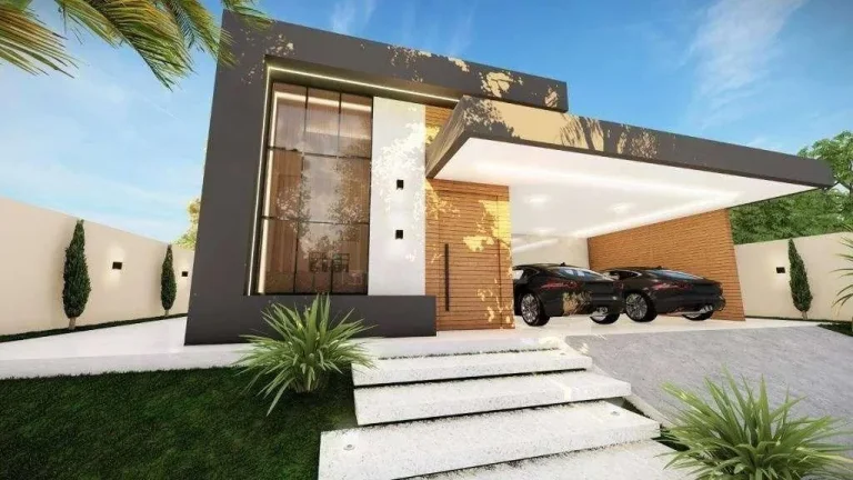 Imagem Viva com Estilo: Casa de Alto Padrão com 3 Suítes em Condomínio Fechado!