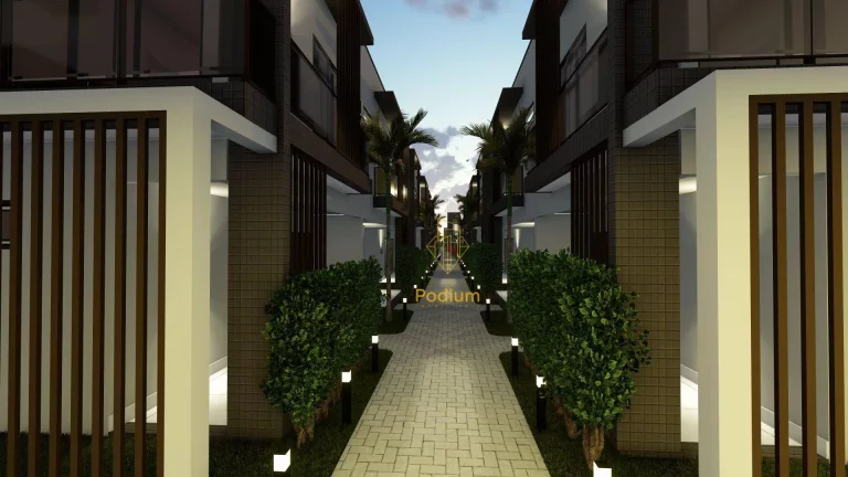 Imagem Casa Duplex em condomínio fechado com área de lazer completa a 240m da praia em Ponta de Campina - CA0110