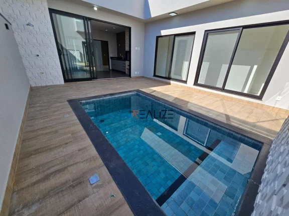 Imagem Casa térrea com 4 suítes à venda, 250 m² por R$ 2.950.000 - Condomínio Dona Lucilla - Indaiatuba/SP