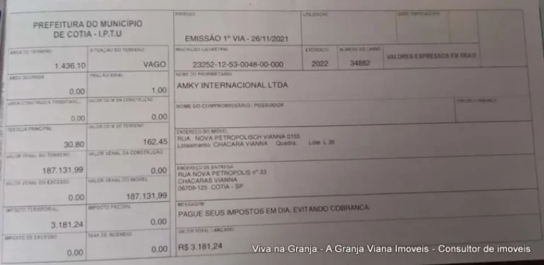 Imagem Terreno à venda, 1436 m² por R$ 2.100.000,00 - Granja Viana - Cotia/SP