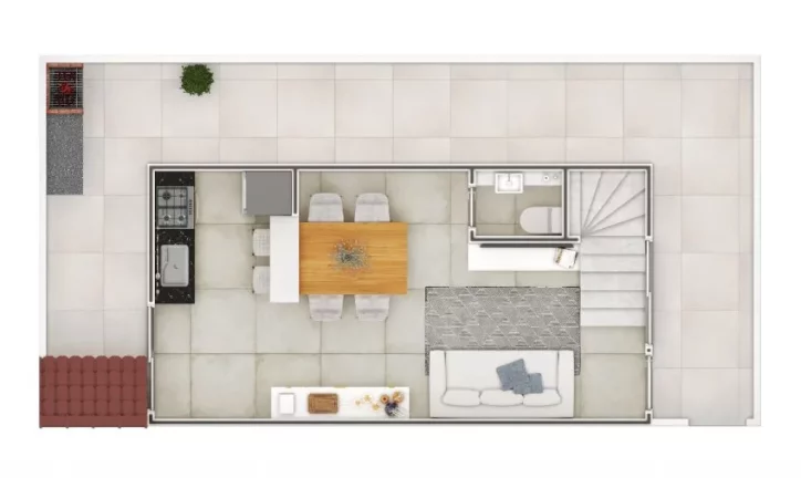 Imagem CASA COM 55.27 m² - GUILHERMINA - PRAIA GRANDE SP