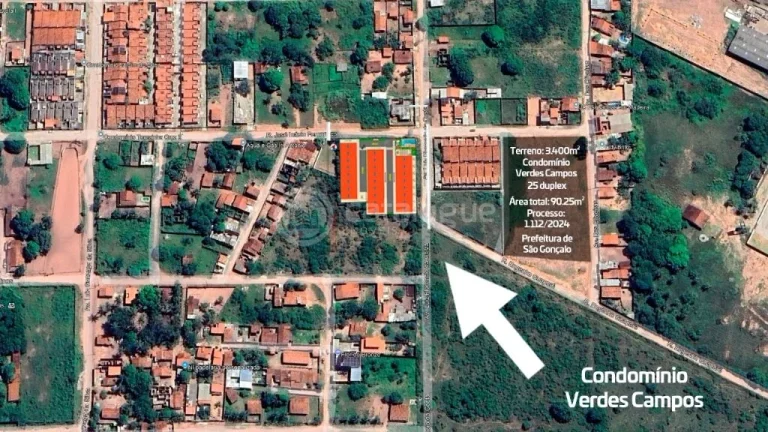 Terreno a venda com 3.400 m com projeto pre aprovado para construção de 25 duplex.