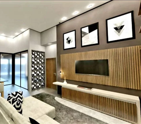 Imagem Linda casa no Condomínio Tamboré, 3 suítes, piscina.