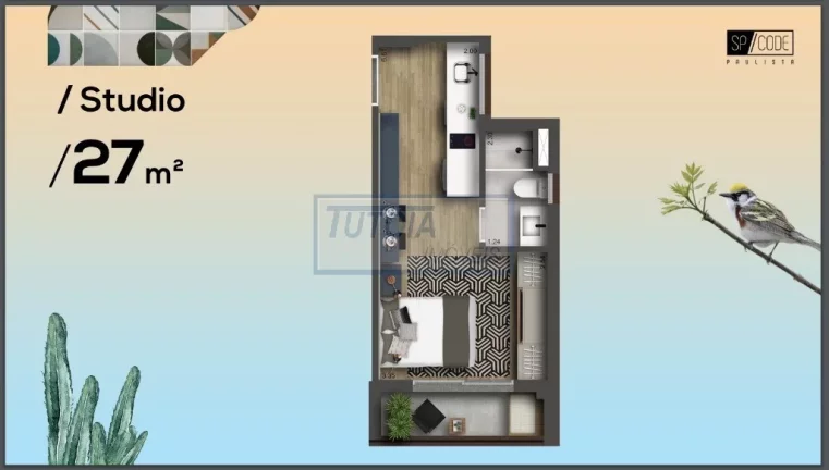 Imagem APARTAMENTO STUDIO À VENDA PARAÍSO, SÃO PAULO