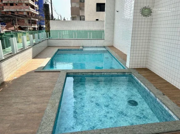Imagem Apartamento com 2 dormitórios à venda, 62 m² por R$ 524.000,00 - Aviação - Praia Grande/SP