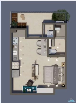 Imagem Stúdios de 34 m² no centro de Ubatuba