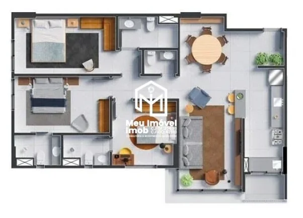 Imagem OURO BRANCO VI Rua 36 Sul 2 e 3 quartos 70,09 m² a 155,74m² 1 vaga Ac Fin