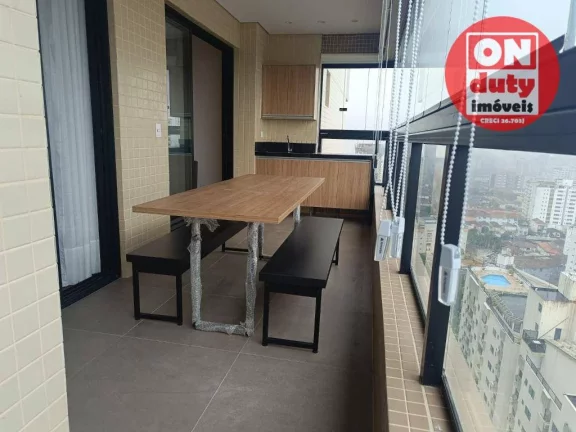 Imagem Apartamento mobiliado com 2 dormitórios à venda, 75 m² por R$ 1.250.000 - José Menino - Santos/SP