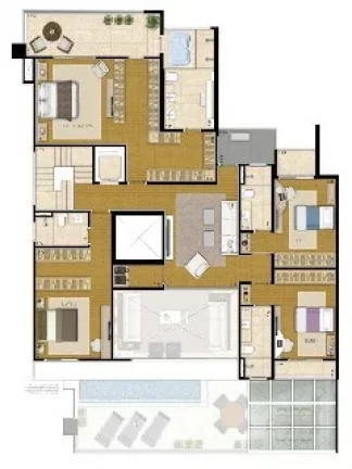 Imagem Apartamento de luxo no Jardim Anália Franco: 4 suítes, 5 vagas, 280m² - Condomínio Edifício Camille Claudel