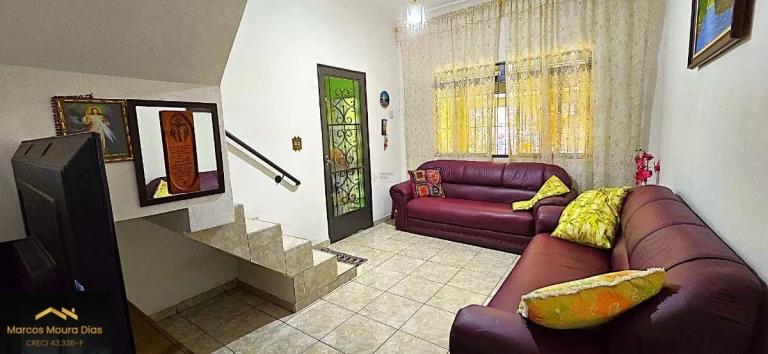 Imagem Casa Sobrado com 5 quartos ( dormitórios) 3 Banheiros e 2 Vagas no Jardim D Abril