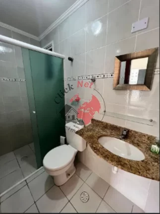 Imagem Apartamento á 50m2 do Mar ,Mobiliado , 1 dorm, 1 suíte,varanda c churrasq, 1 vagas, 60 m2,bairro Guilhermina, Praia grande