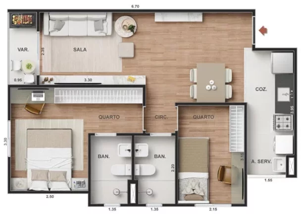 Imagem Vitale Sky - Apartamento à venda no bairro Irajá - Rio de Janeiro/RJ