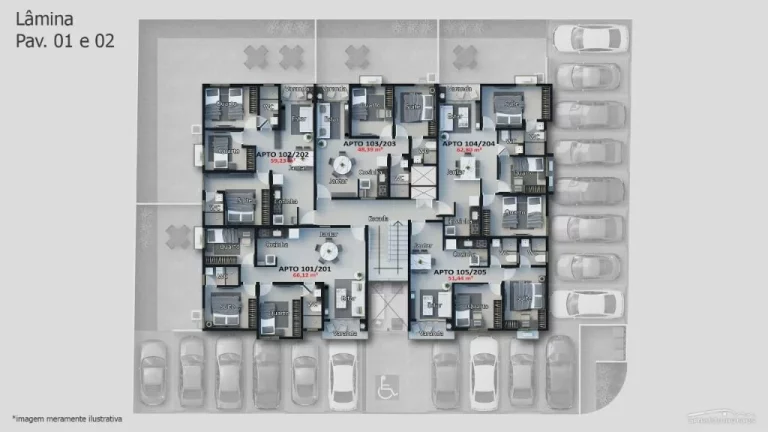 Imagem Apartamento com 3 dormitórios à venda, 59 m² por R$ 395.000,00 - Bessa - João Pessoa/PB