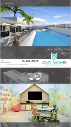 Imagem Apartamento com 2 dormitórios à venda, 54 m² por R$ 513.520,00 - Ponta de Campina - Cabedelo/PB