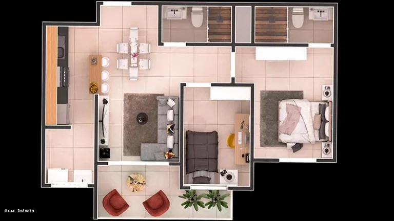 Imagem Apartamento para Venda em Itanhaém, Centro, 1 dormitório, 1 banheiro, 1 vaga