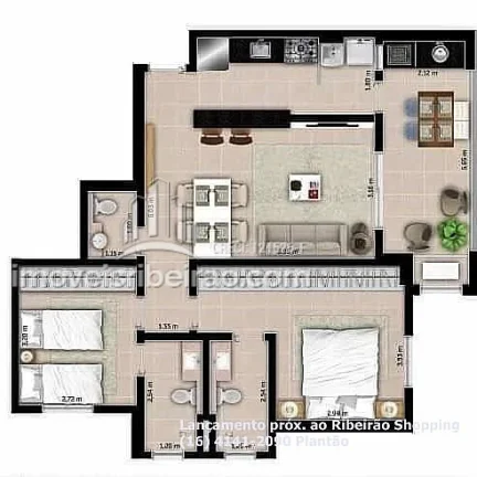 Imagem Apartamento próximo ao Ribeirão Shopping à venda 2 suítes #i
