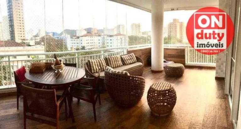 Imagem Apartamento com 3 dormitórios à venda, 129 m² por R$ 1.340.000,00 - Vila Alzira - Guarujá/SP