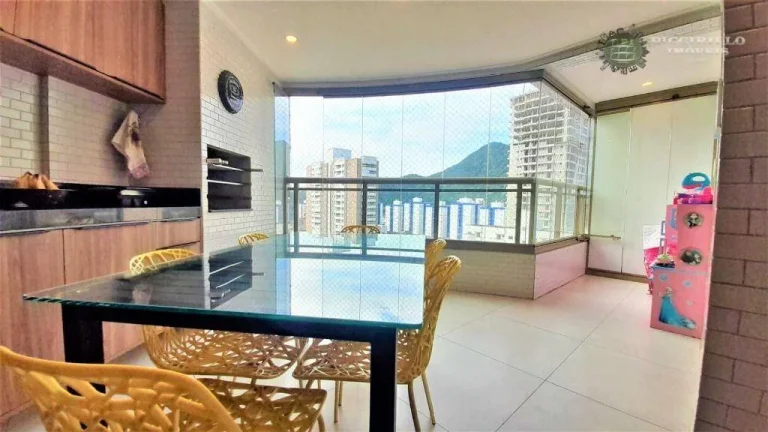 Imagem Apartamento com 3 dormitórios à venda, 122 m² por R$ 1.268.000,00 - Canto do Forte - Praia Grande/SP