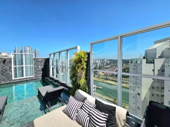 Imagem Cobertura de Luxo à Venda no Brooklin com Piscina e Vista Panorâmica