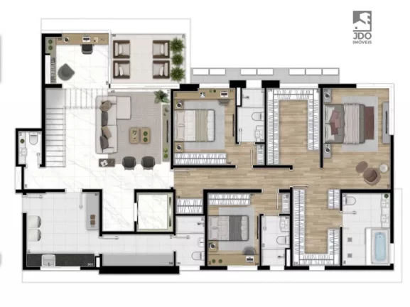 Imagem Cobertura Duplex a Venda no bairro Alto da Glória - Curitiba, PR