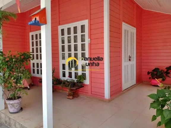 Imagem Belíssima casa Linear em Madeira de Lei 3Qts, Lazer completo - Oportunidade