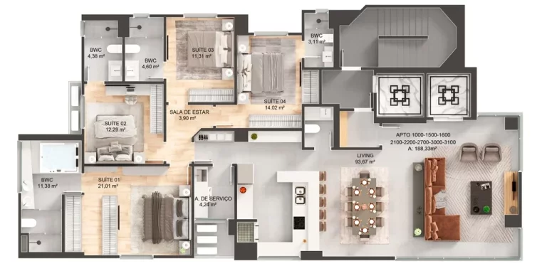 Imagem Apartamento à venda no bairro Centro - Balneário Camboriú/SC