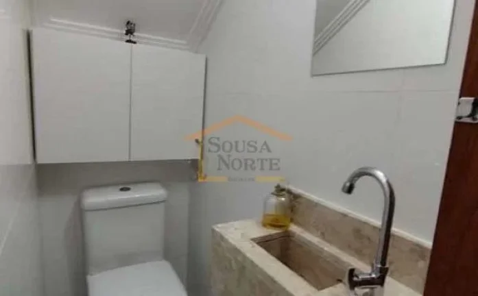 Imagem Excelente sobrado, 3 dormitórios, sendo 1 suíte com closet e varanda, mais 1 banheiro e 1 lavabo, ...