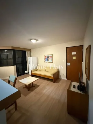 Imagem Flat disponível para locação no Astron Baden Baden no Campo Belo, com 54m², 1 dormitório e 1 vaga