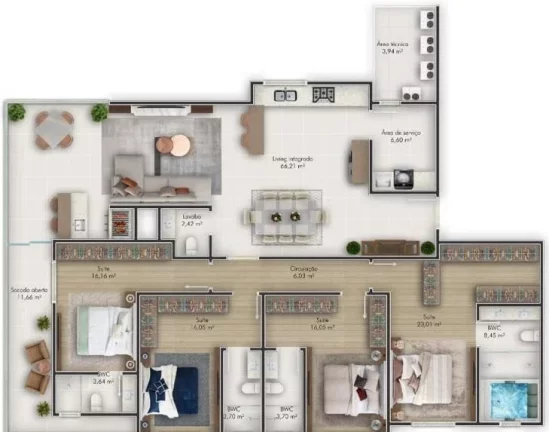 Imagem Apartamento à venda no bairro Meia Praia - Itapema/SC