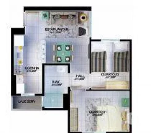 Imagem Minha Casa Minha Vida para Venda, Todos os Santos, 3 dormitórios, 1 suíte, 2 banheiros, 1 vaga