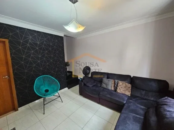 Imagem Sobrado com 85 m², 2 dormitórios, sendo 2 suítes, sendo uma com varanda, 3 banheiros no total, sa...