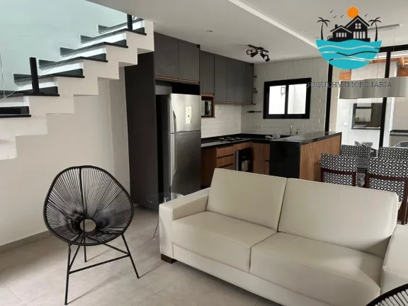 Imagem Lançamento - Casa a venda em Juquehy, com 3 suítes, sala, cozinha americana, churr. ... piscina privativa, 136m² área construída | Juquehy Imobiliária