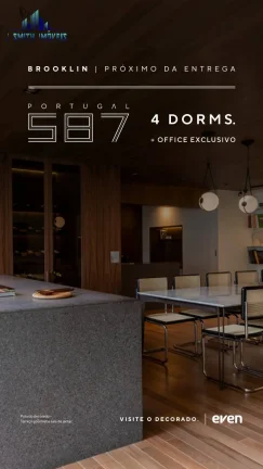 Imagem APTO 4 SUÍTES - 205 a 228m² - UM NOVO CONCEITO DE MORAR, NO BROOKLIN.