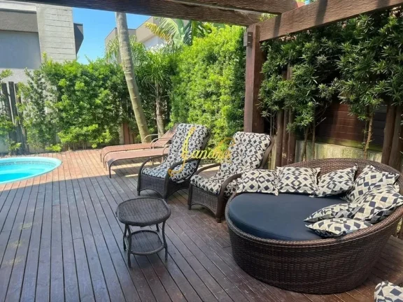 Imagem Casa térrea em condomínio fechado mobiliada e decorada 160m2
