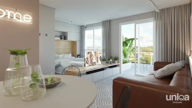 Imagem Apartamento 01 dormitório com garagem para venda ed Uniqo em camobi próx UFSM