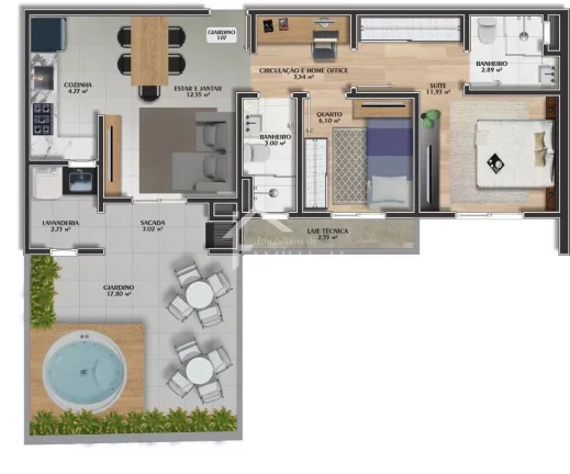 Imagem Apartamento no Anita Garibaldi próx ao Fort Atacadista