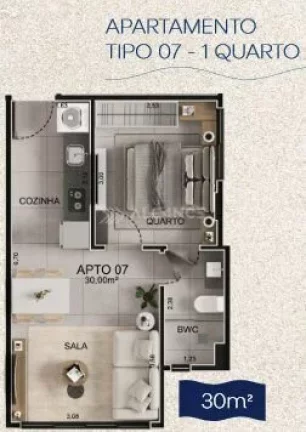 Imagem Apto - 1 Quarto - 29,5 m² - Intermares, Cabedelo/PB