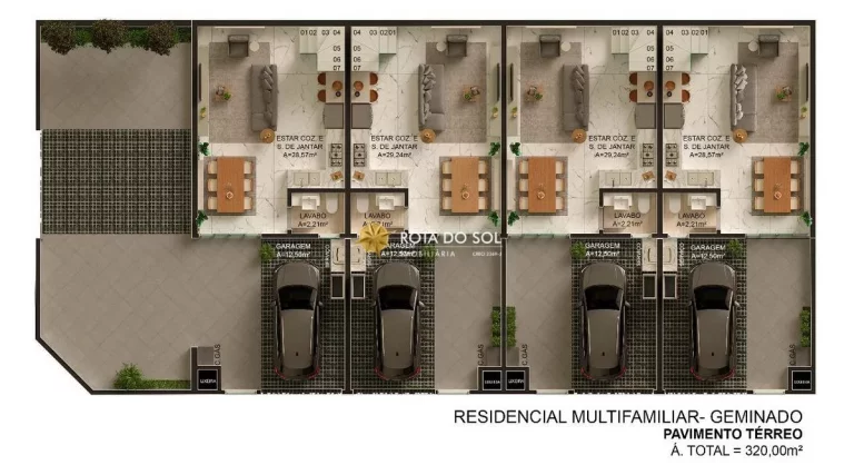Imagem Costa Amalfitana Residencial Sobrados 2 suítes Praia Zimbros Bombinhas SC