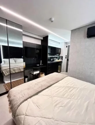 Imagem Flat Moderno com Jacuzzi Privativa – Estilo, Praticidade e Conforto em Jardim Oceania!