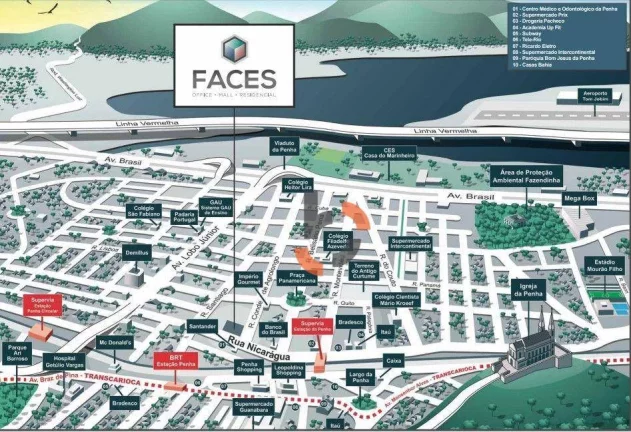 Imagem (Venda) Salas com 50m² - Penha - Rio de Janeiro/RJ